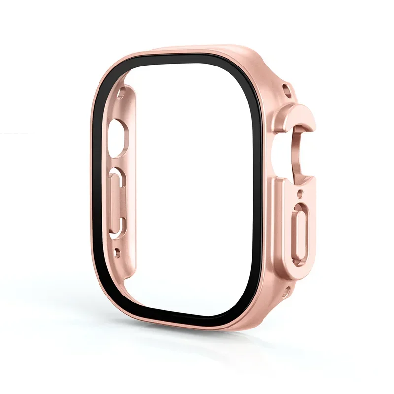 Cover Voor Apple Horloge Ultra 3 49mm PC Bumper + Screen Protector Cover iWatch Ultra 2 49mm HD Gehard Glas + Case Shell Accessoires