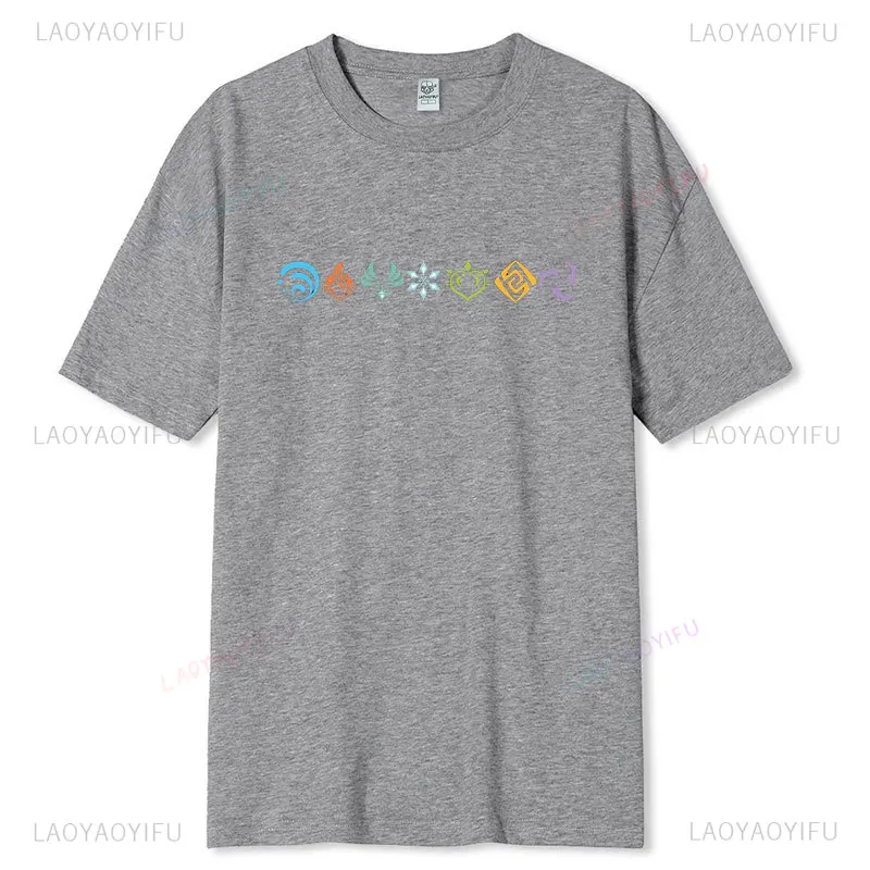 ユニセックスゲーマープリントTシャツ,楽しいアニメTシャツ,フタオのグラフィック,あなたの要素を選択,原宿プリント,ストリートウェア