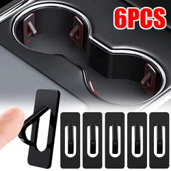 Portavasos Universal para coche, ranura limitadora de inserción, Clip de límite deslizante, Gel de sílice elástico, botella fija
