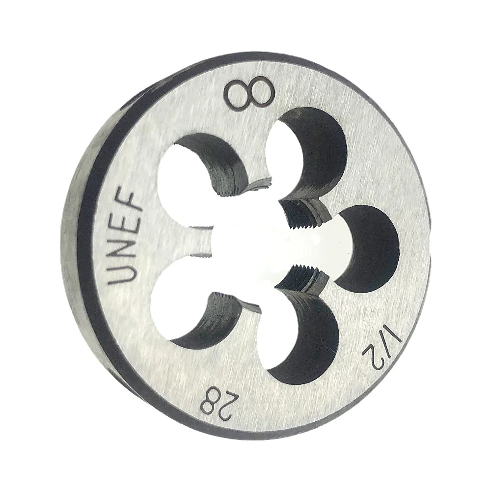 Right Hand1/2-28 Thread Die Set 1/2x28 Round Die 1/2x28 Hand & Machine Threading Tool