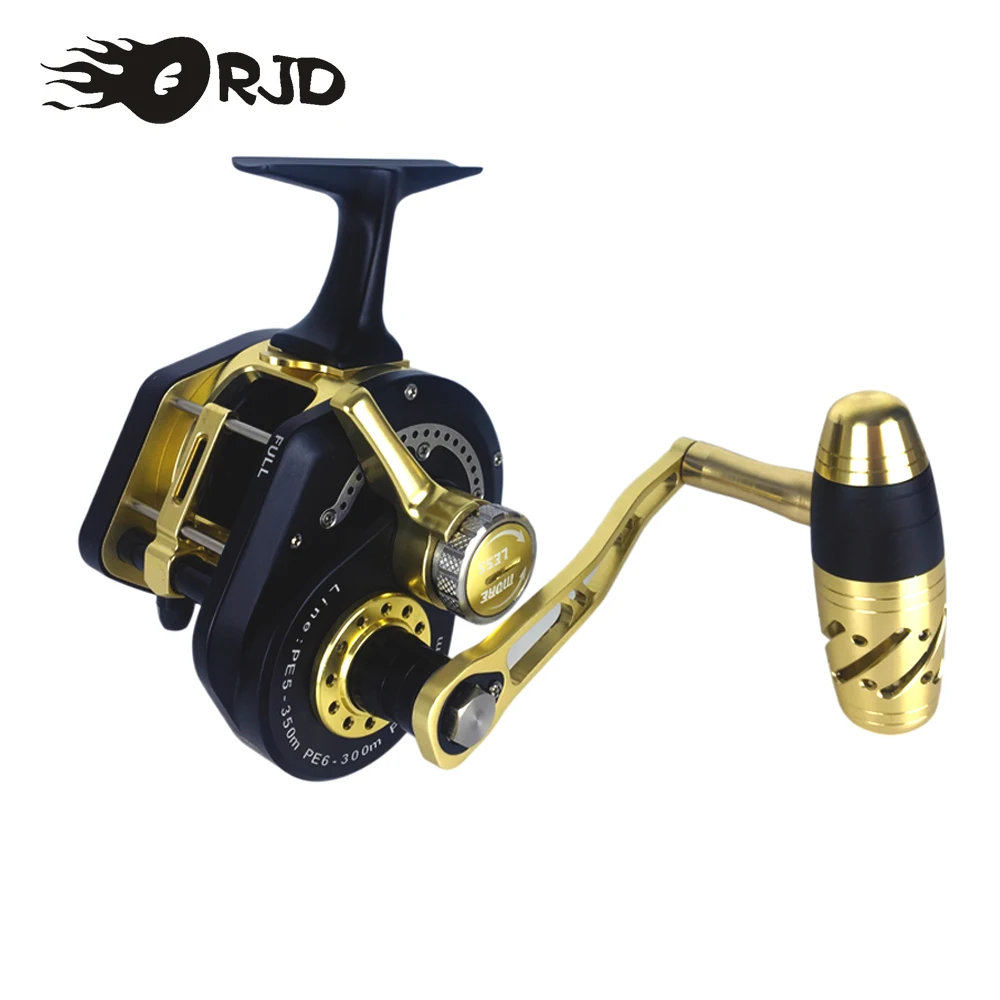 

ORJD Fishing Reel Full Metal Slow Pitch Jigging Reel Saltwater 13+2BB Trolling Reel Professional Seaboat Fishing Jigging Wheel