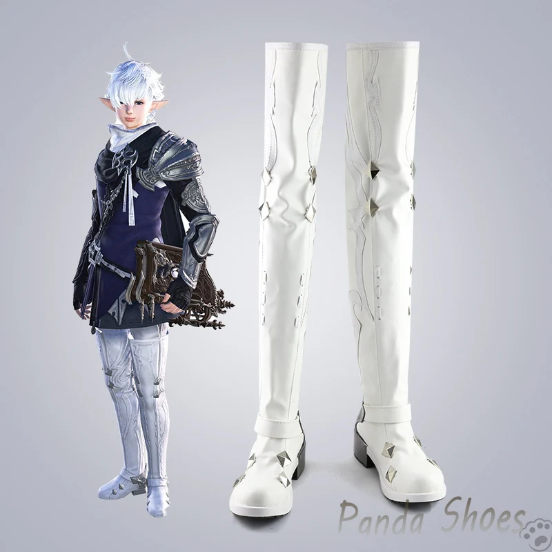 

Game Final Fantasy Alfino Cosplay Shoes Anime Game Cos Comic Cosplay Costume Prop Shoes for Con Halloween Party