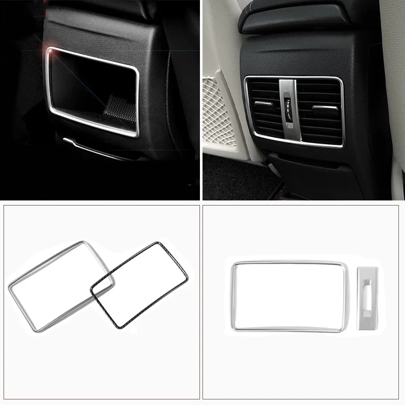 Car Rear Air Conditioning Vent Frame Cover Trim Sticker For Mercedes Benz A B GLA CLA Class C117 W117 W176 W246 Car Accessories