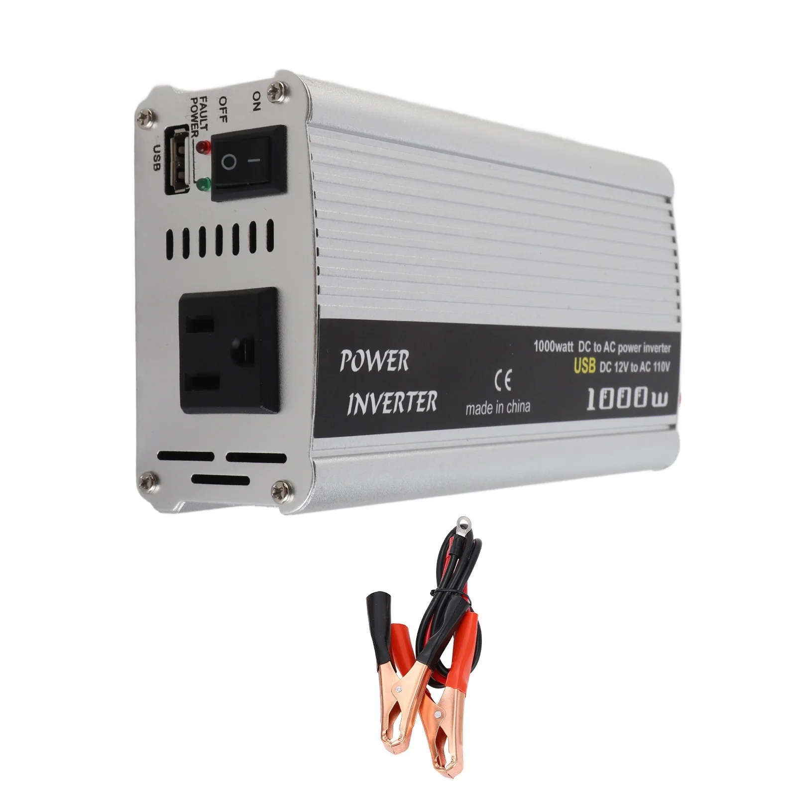 

Solar Power Inverter High Efficiency Car High Power Inverter DC 12V to AC Converter for Home