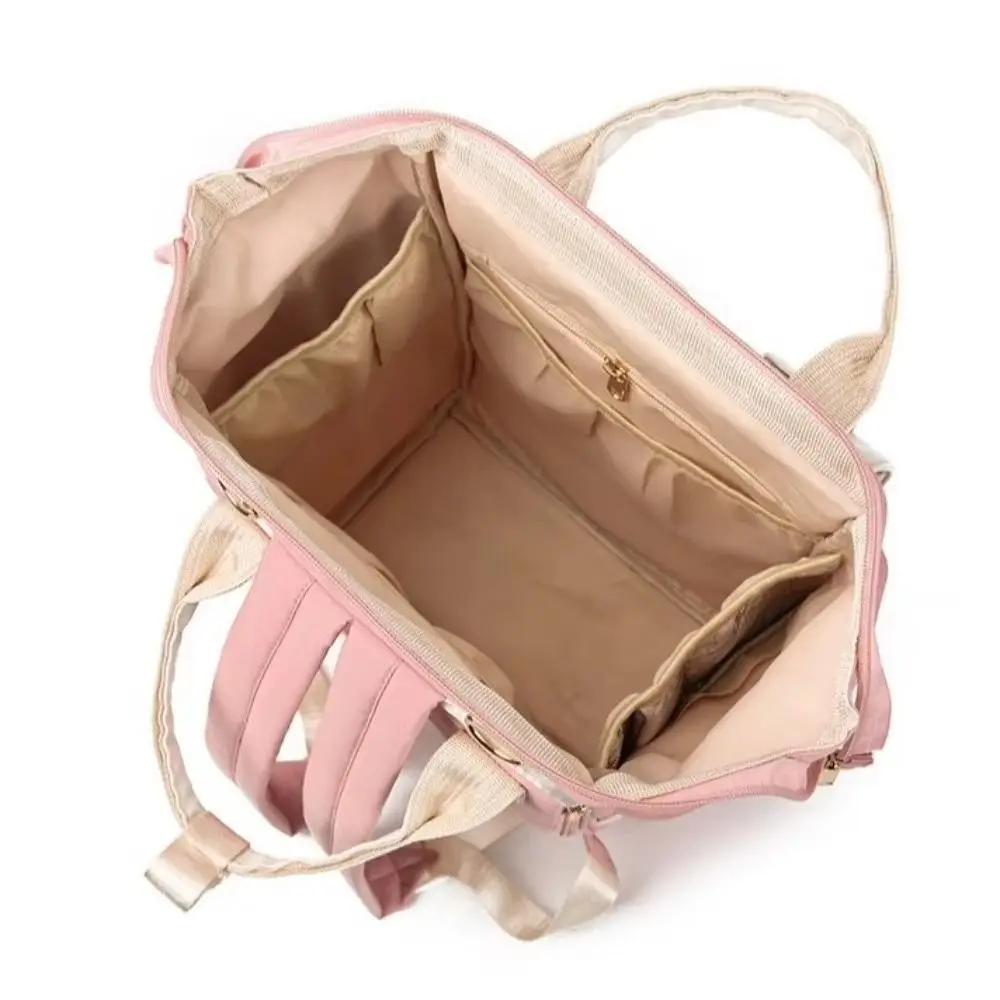Bolsa de pañales de estilo coreano, mochila duradera, impermeable, bolsa de maternidad resistente al desgaste, bolsa de mamá de gran capacidad, uso de viaje