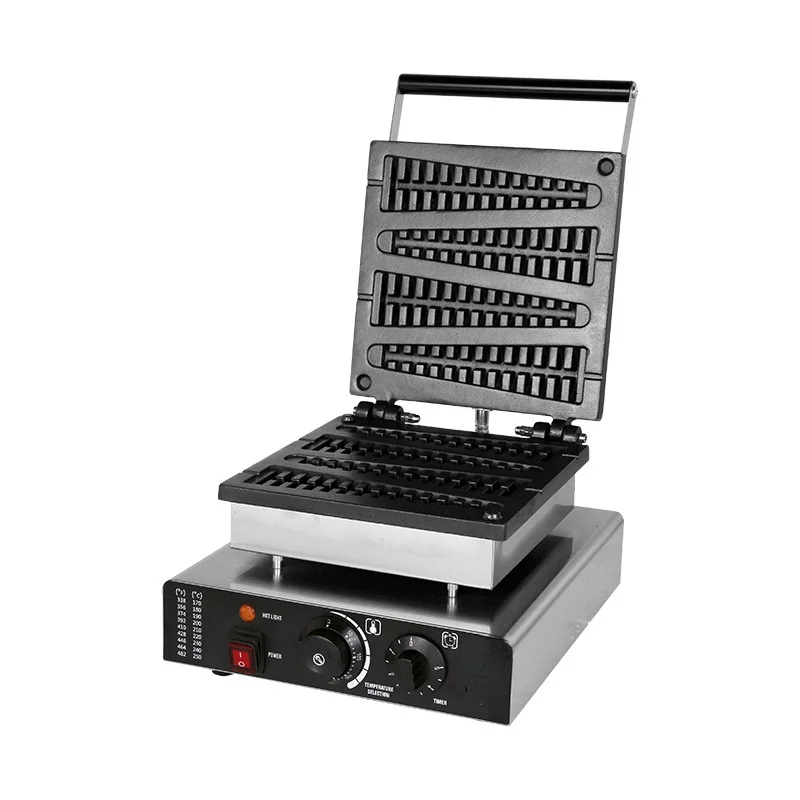 

New process Tecfd Pine Tree Stuffed Waffle Maker Commercial Waffle Machine 1750W Waffle Cone Maker