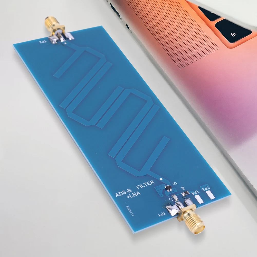 ADS-B Bandpass Filter Module SMA Standard Female Head +LAN LNA Filter Board 20dB Active Gain for Software Radio SDR