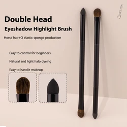 Double Head Eyeshadow Brush Eye Details Eyeshadow Smudge Brush Sponge Eye shadow  Smudge Makeup Brushes