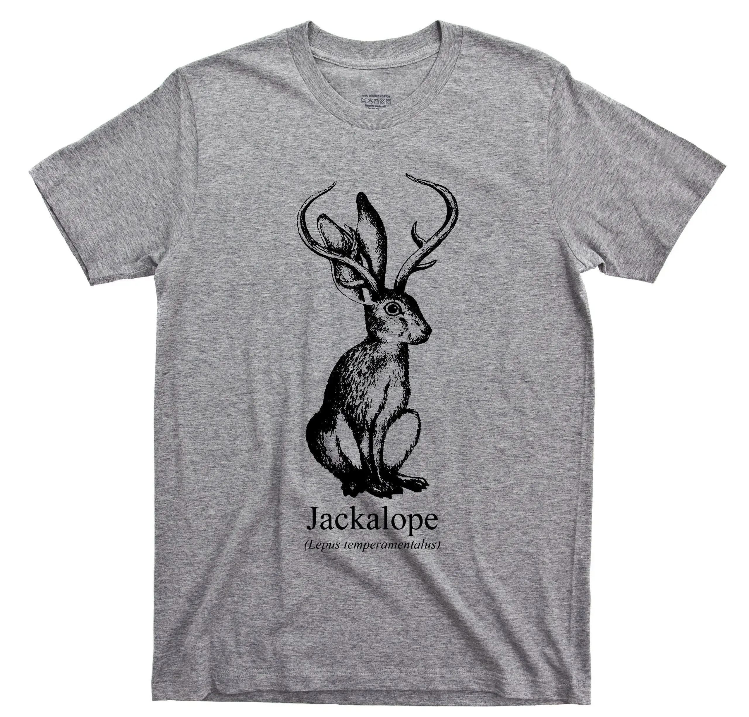 Jackalope T Shirt Lepus Temperamentalus Jackrabbit Antelope Horns Cryptids Cryptozoology