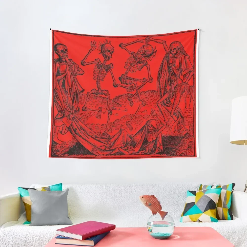 

Dance of Death / Dance of macabre - red Tapestry Home And Comfort Decor Room Decor Tapestry