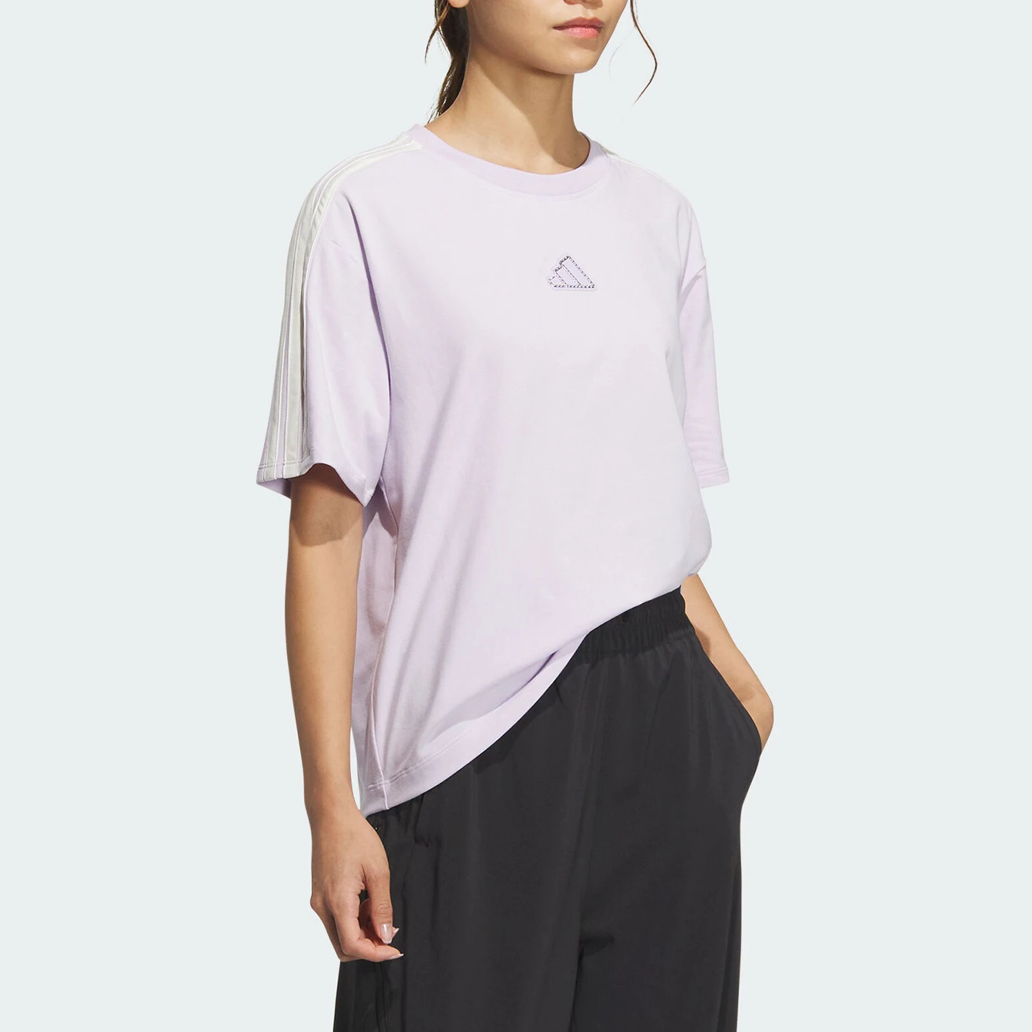 أديداس الرسمية أصيلة الصيف المرأة الجديدة تنفس وفضفاضة عارضة قصيرة الأكمام JZ4159 #2