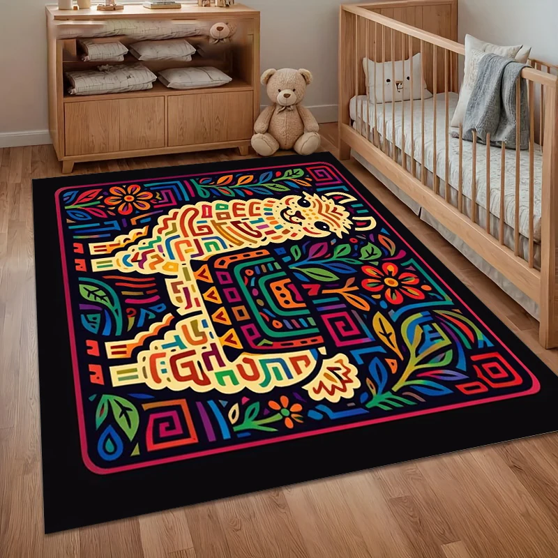Bedroom Decor Carpet Abstract Painting Rugs Home Washroom Floor Mat Carpets for Living Room Kid Play Mat Gift Alfombra Soft Rug