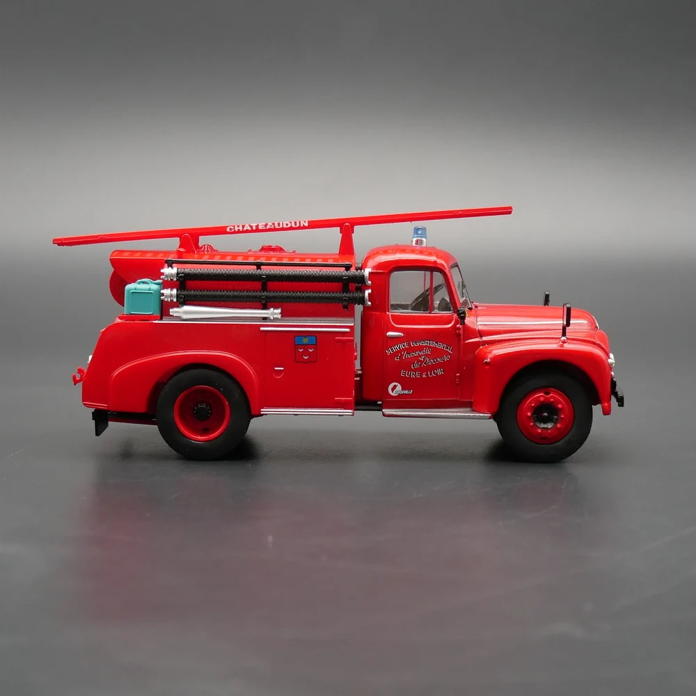 Diecast ixo 1:43 escala citroen 46 cd francês citroen motor de bombeiros waterwheel liga modelo de carro brinquedo colecionável presente lembrança exibição