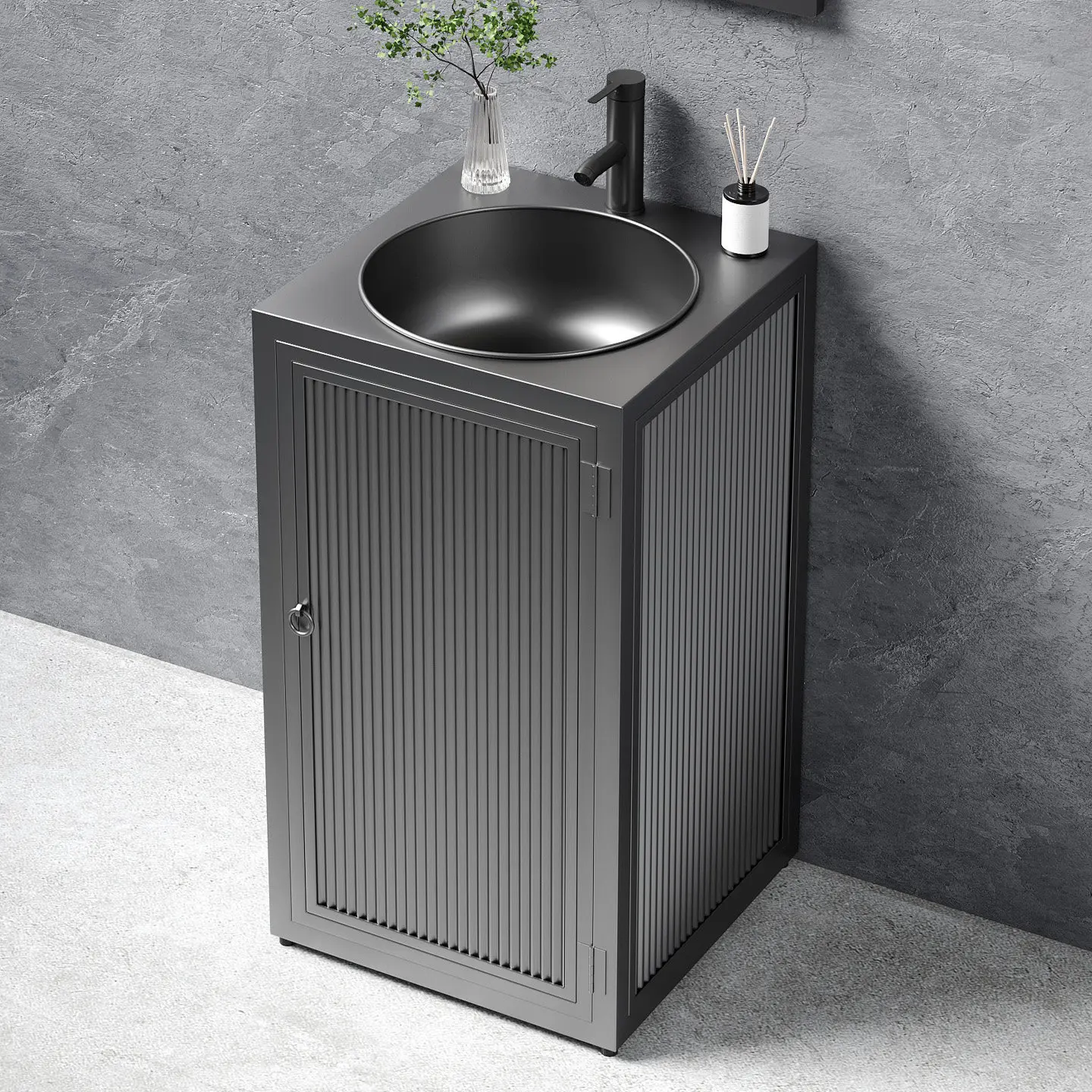 

Industrial wind wash new integrated floor column type bathroom commercial basin