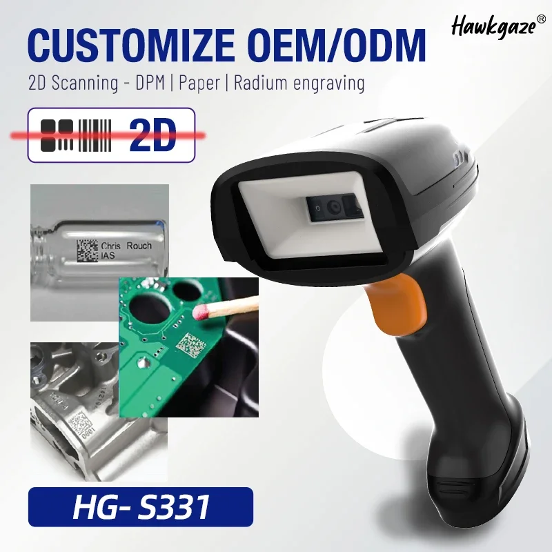 الماسح الضوئي اللاسلكي الذكي المتقدم واجهة USB عالية الجودة 1D 2D LED ماسح الباركود الماسح الضوئي اللاسلكي الذكي في المخزون