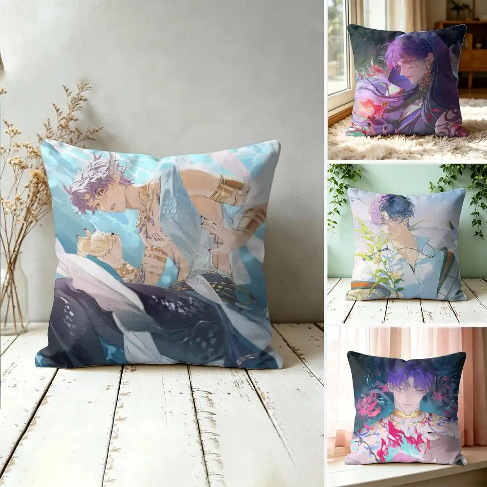 Game L-Love And Deepspace Cushion Cover Square Decorative Throw Pillow 40x40cm For Sofa Bedroom Living Room Home Decor