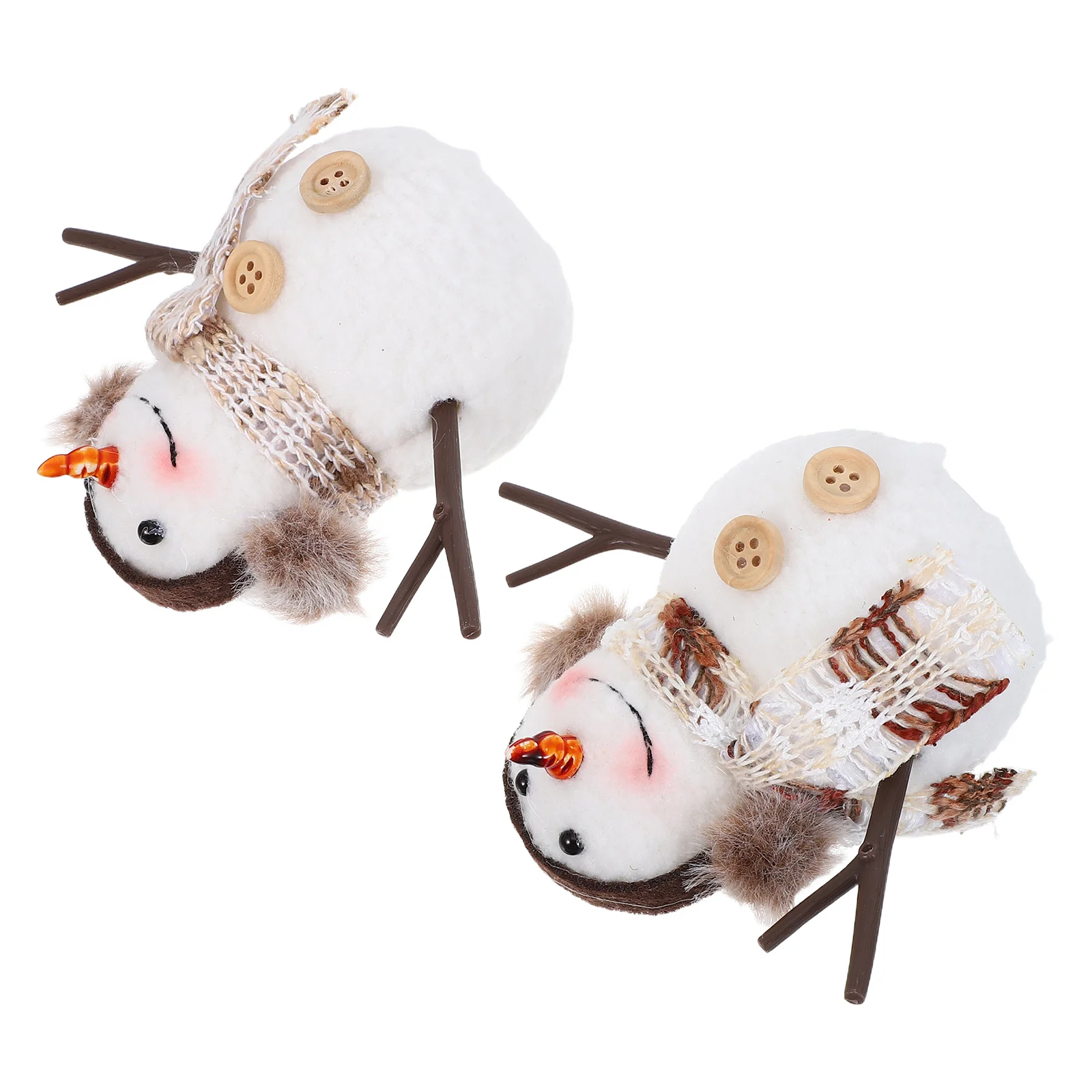 

2Pcs Glow Xmas Snowman Pendants Christmas Hanging Ornaments Xmas Tree Decoration Holiday Decor for Home Store Christmas Pendant