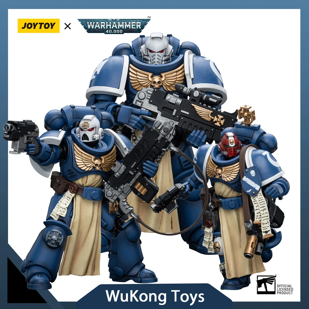 

JOYTOY Warhammer 40K Ultramarines Sternguard Veteran Action Figures PVC 1/18 Collectible Model Desktop Decor Birthday Gift Toys