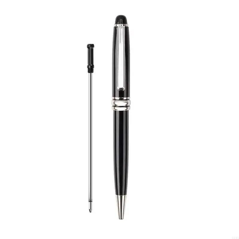 Q5WA Gel Pen Twist Ball Point Pen 0.5mm Black Barrel for School Office Home Business