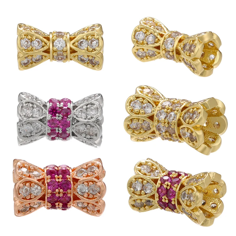 5/7mm Perlen für Schmuckherstellung Trichterförmige Glänzende Zirkon-Abstandhalterperlen für Armbänder Schmuckherstellungszubehör: VZ293