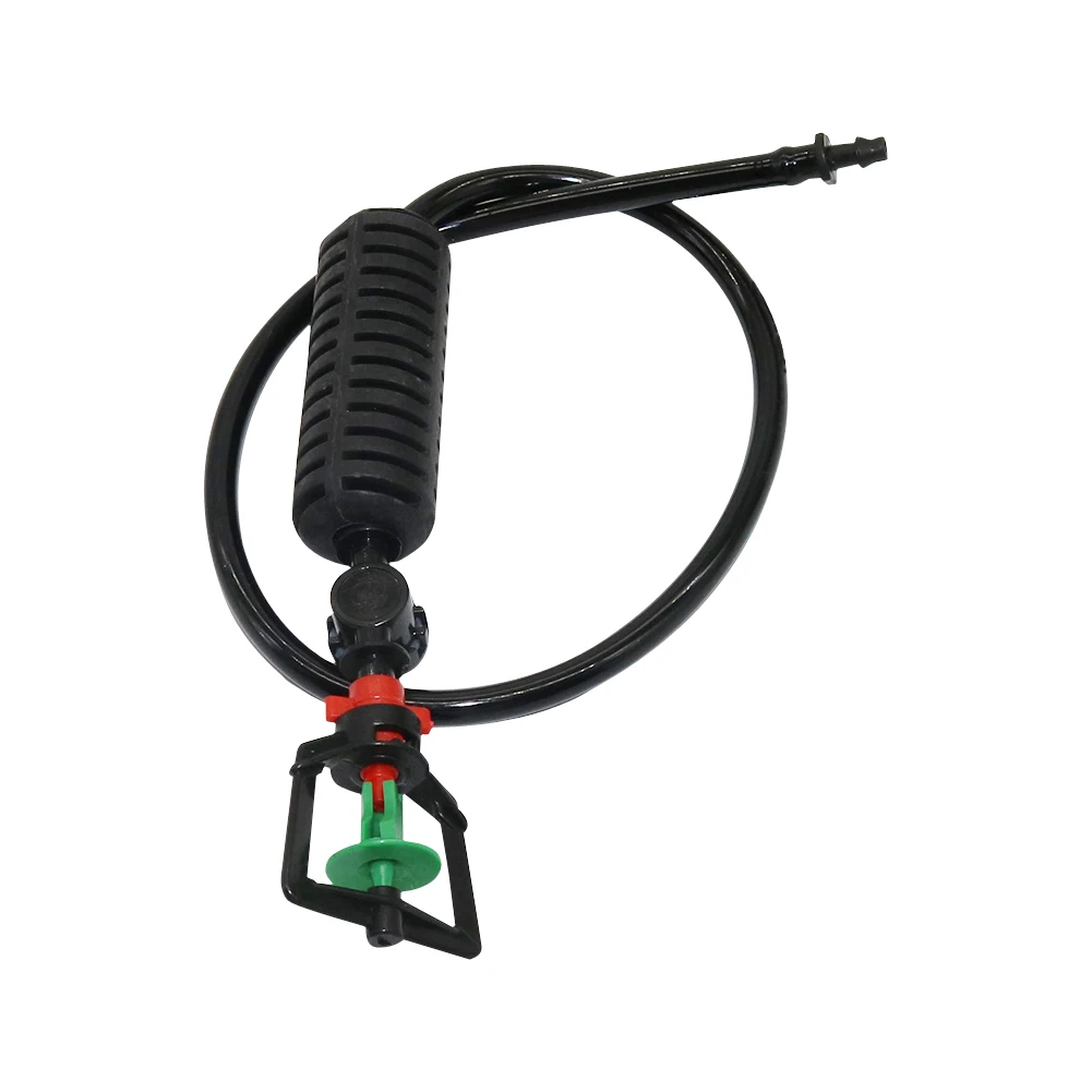 1 Set Cooling Hanging Sprinkler For Greenhouse Irrigation With Barb Connector 360 Degree Rotating With weight & Anti-drip device