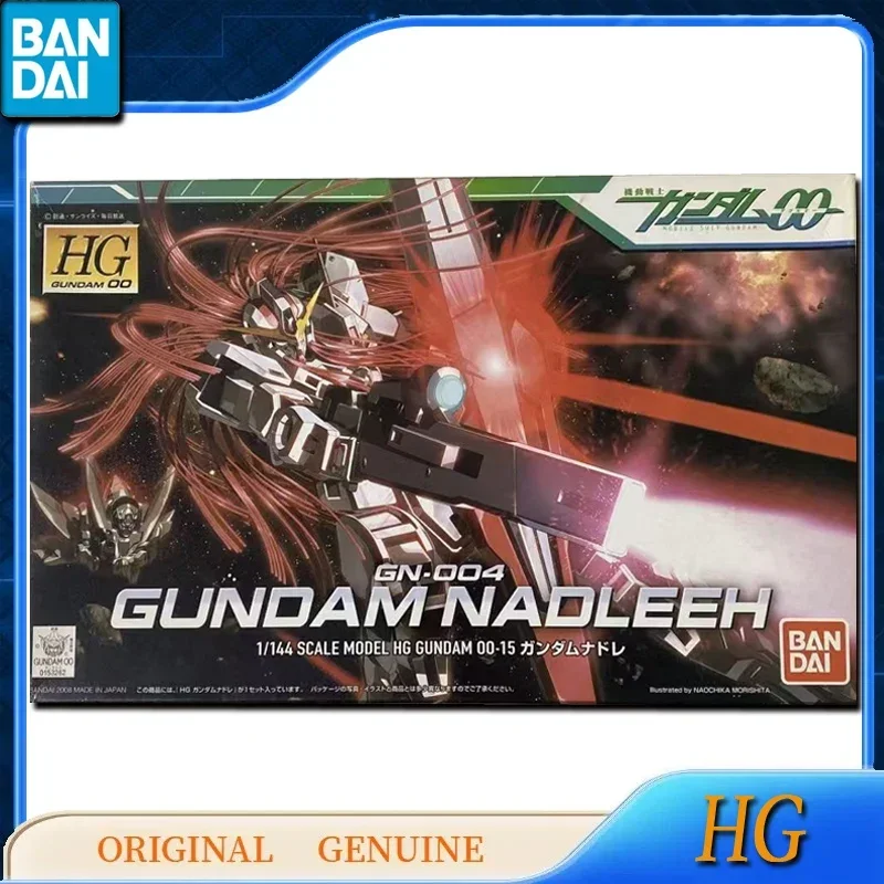 Bandai Original Genuine HG GUNDAM NADLEEH GN-004 00-15 Anime Action Figures Toys for Kids Gift Assembly Model Ornaments