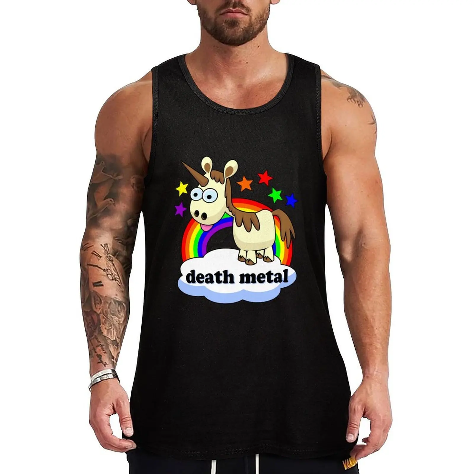 death metal unicorn Tank Top UV Protection Tank Top Sun Protective Sleeveless