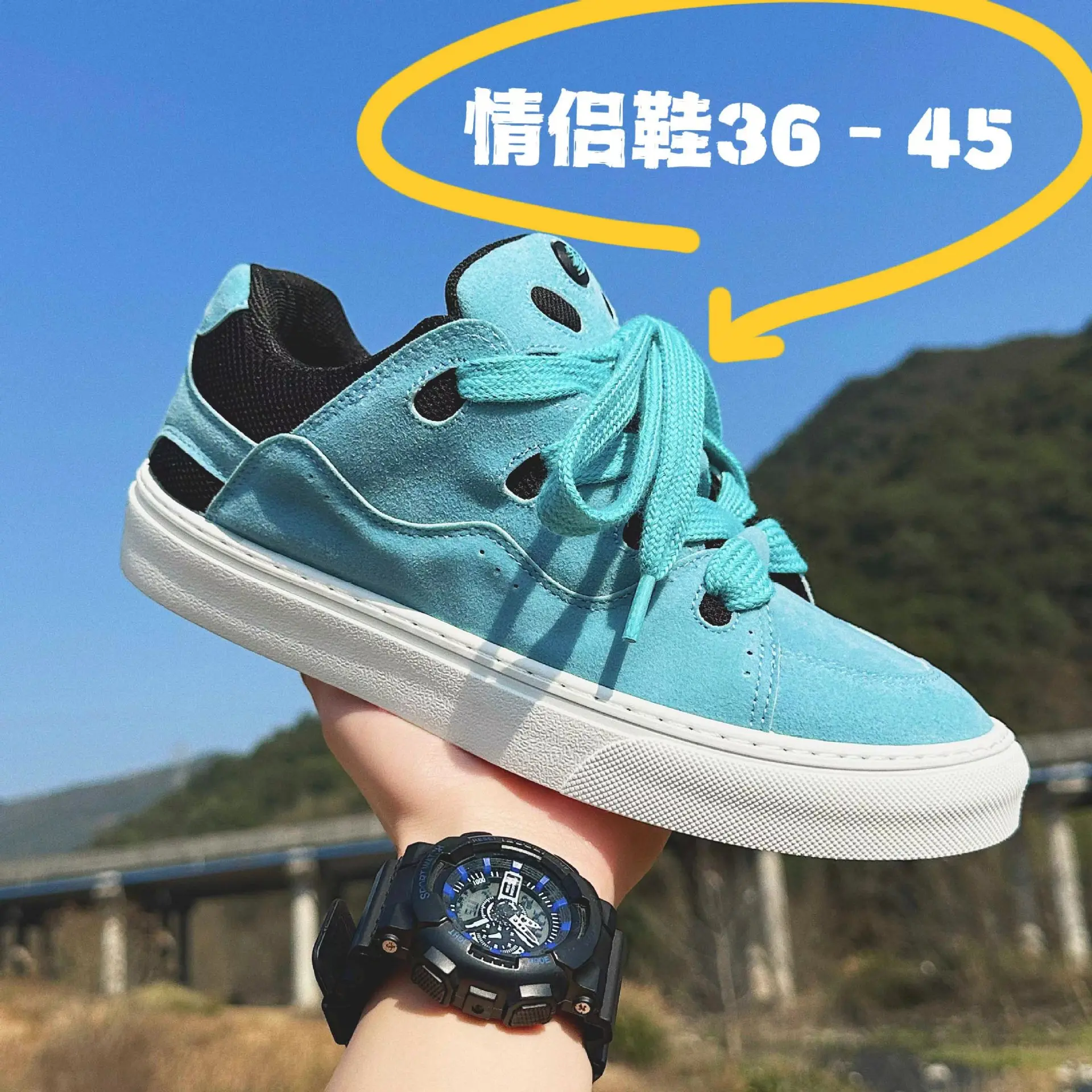 Spring New Women's Shoes Korean Version of The Trend Couple Bread Shoes Men's Skateboard Shoes