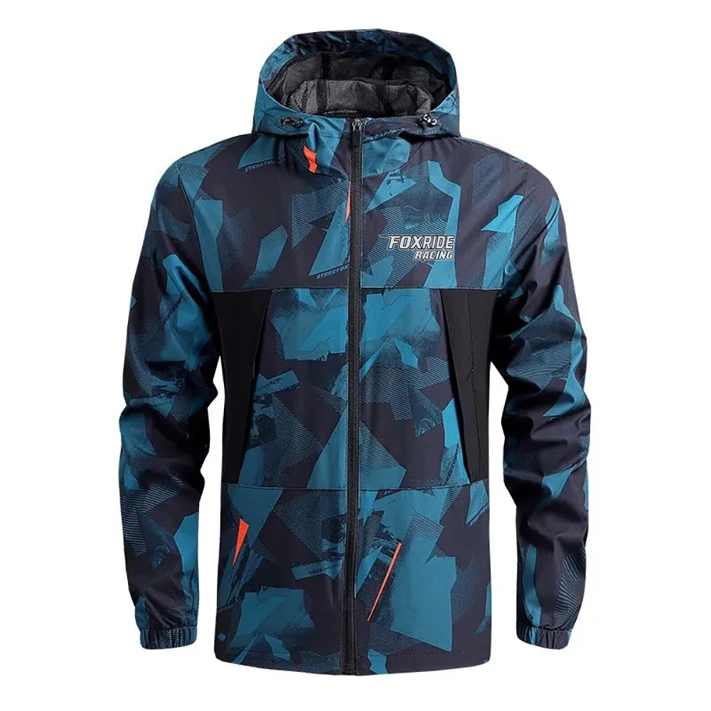 FOXRIDE RACING Herren Windbreaker Radsport Rennrad Mountainbike Jacken Herren Chubasquero Ciclismo Hombre Fahrradbekleidung MTB Jacke