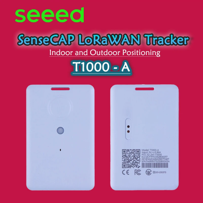 

SenseCAP T1000A Трекер LoRaWANe Трекер Карта T1000-A Белая этикетка T1000-A Определение импературы, яркости, датчика движения
