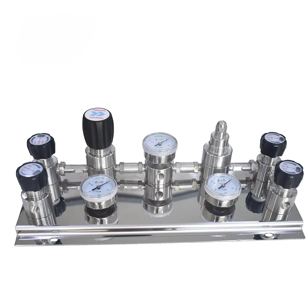 Stainless Steel Experimental Pressure Regulator Fluid with Pneumatic Control Panel
