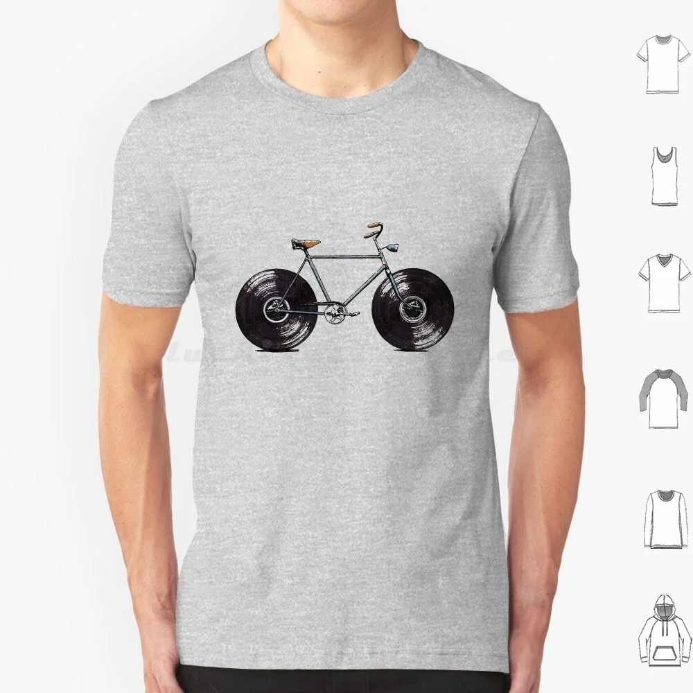 Velophone T Shirt 6xl Cotton Cool Tee Bikes Music Vinyl Fun Hipster Sport Engraving Kid Kids Child Children