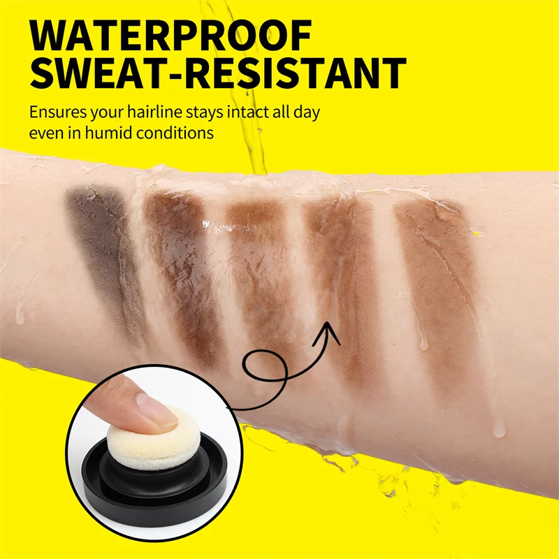 Sofortiges Haaransatzpulver, 10 g, wasserfest, natürlicher Haarschattenstift, schwarze Wurzelabdeckung, Haar-Concealer-Stift für Haarreparatur und Einfüllung