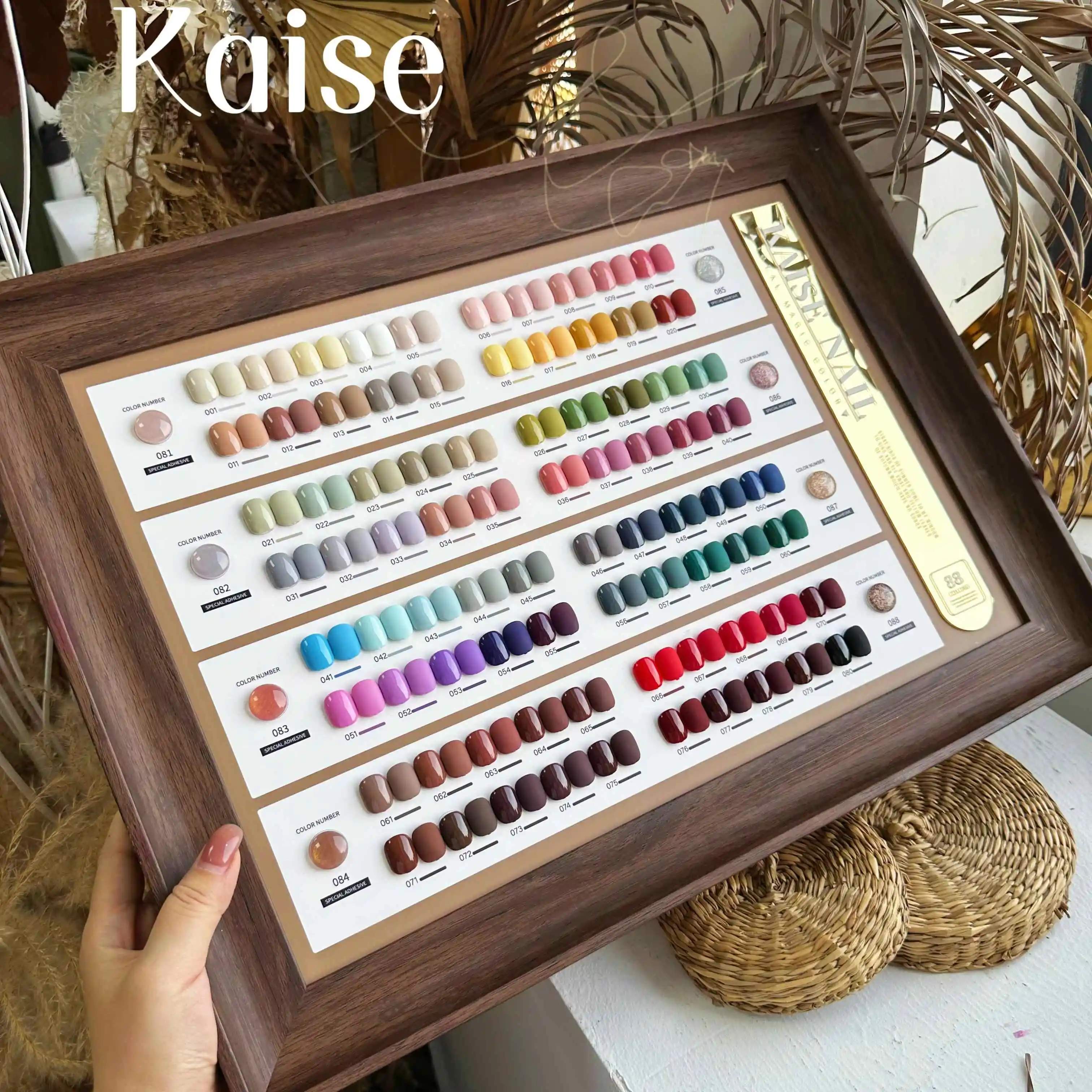 KAISE Solid color 88 colors Nail gel set 2024 New Professional Hot sale Fashion Nail art Non-toxic UV gel Nail salon Wholesale