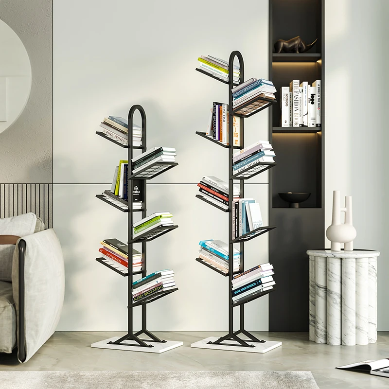 

Iron art invisible creative internet celebrity wall leaning bookshelf suspended small wall simple floor to ceiling shelf