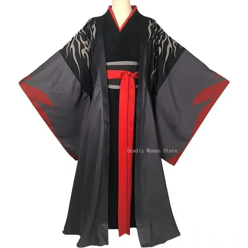 anime grandmaster budidaya setan cosplay mod AO shi Wei W U line cosplay Jiang Cheng LAN Wang dan kostum Han Fu