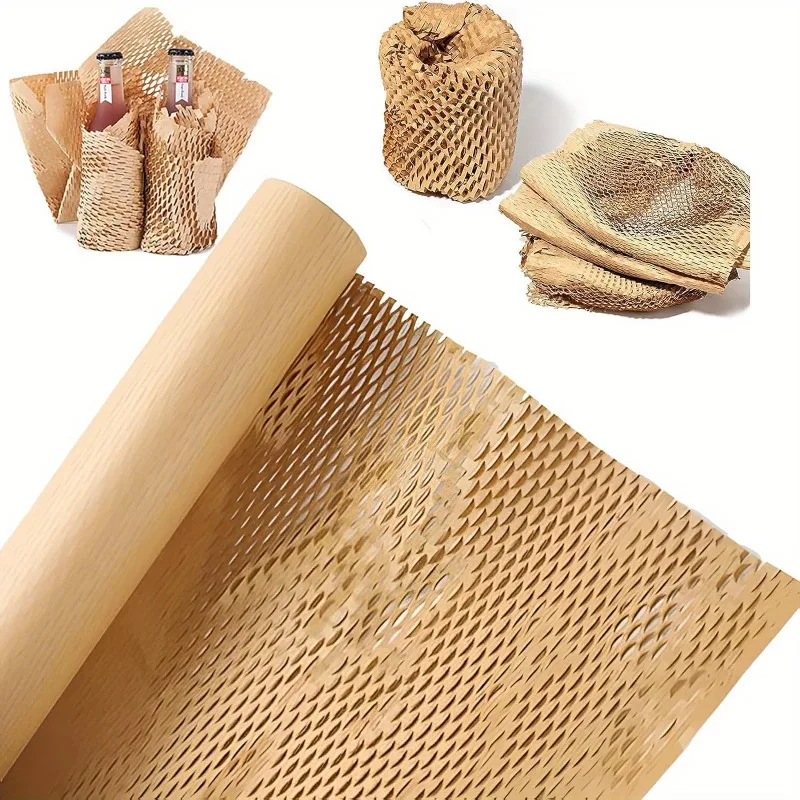 

Honeycomb Wrapping Paper, Alternative To Bubble Cushion Packs, for Moving and Transportation Packaging