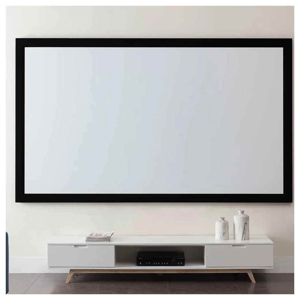 Fixed Projector Screen,Perforated Acoustically Transparent Screen,3d Movie Home Theater Screen Projector