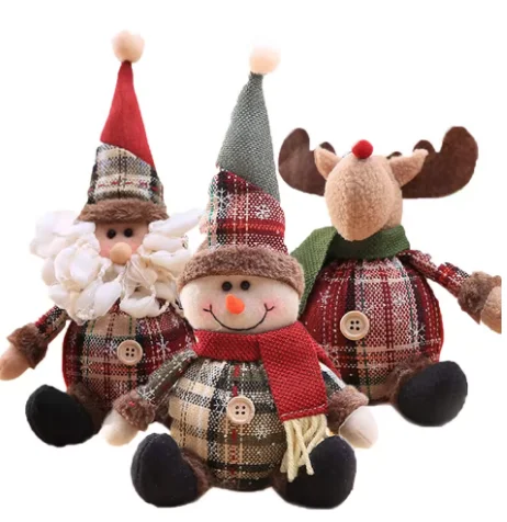 

Santa Claus Dollecorations Home Table Elk Doll Christmas Ornaments Xmas Navidad Gifts