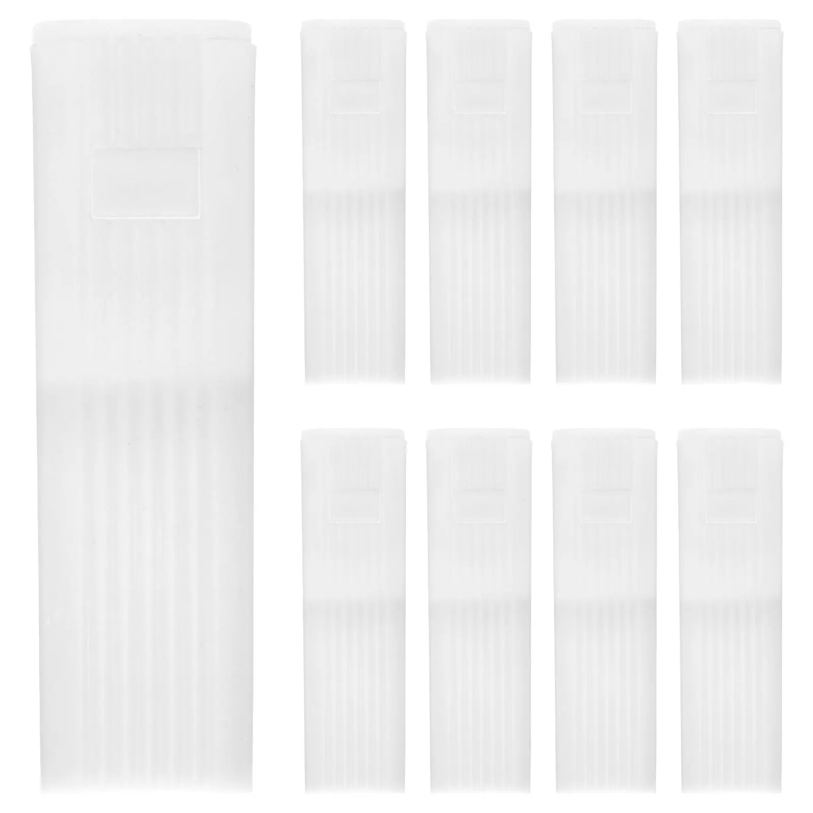8Pcs White Blind Wand Handle Cord Weight for Vertical Blinds Tilt Rod Accessories Pom Material Smooth Groove Design Blind