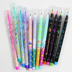 4pcs Non Sharpening Pencils Kawaii Mechanical Pencils for Kids Automatic Pens Replaceble Refills Korean Stationery School Office