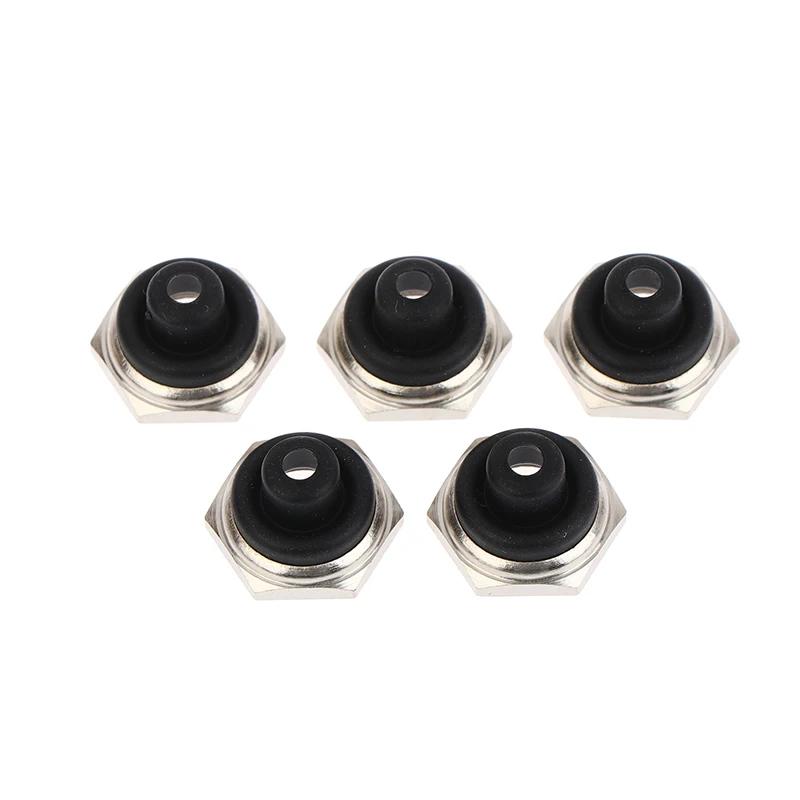 5pcs New Product M12 * 0.75 12MM Toggle Switch Waterproof Cap With Hexagonal Metal Edge