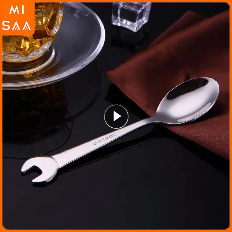 Wrench Fork Inner Fruit Dessert Tableware Creative Cooking Accessories Tea Spoon Shape Picnic Camping Kitchen Tools Accessories