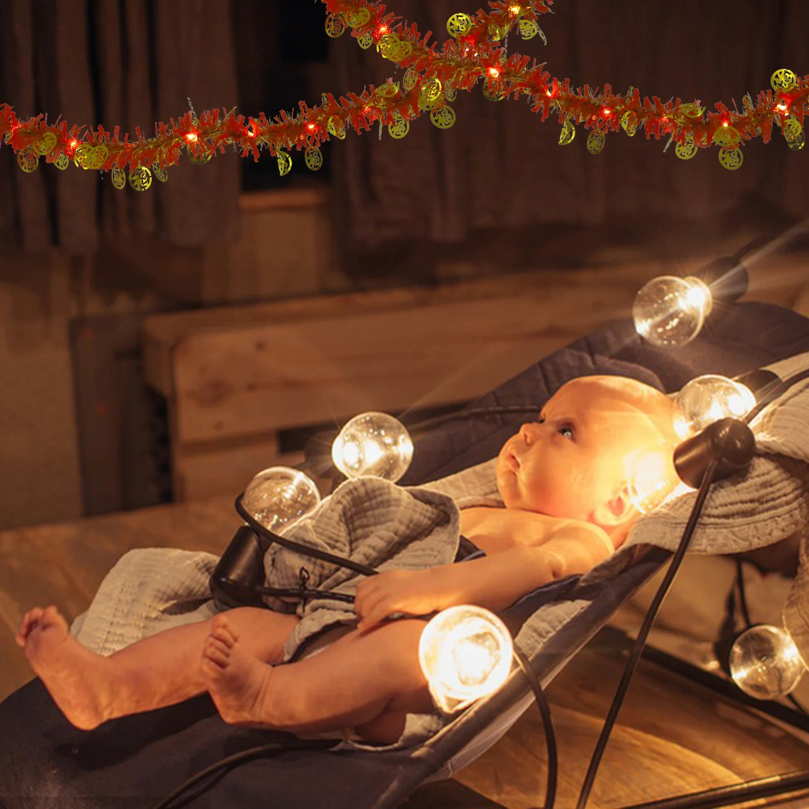 

10M LED Spring Festival Decoration String Light Operated Spring Festival Party Colorful Warm Light New Year Party