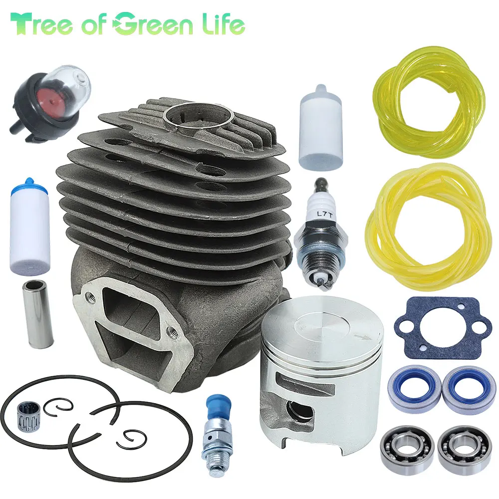 51 มม.ชุดลูกสูบกระบอกสูบ 506 38 61-71 สําหรับ K750 K760 Husqvarna Partner ตัดคอนกรีต Saw Cortador De Grama