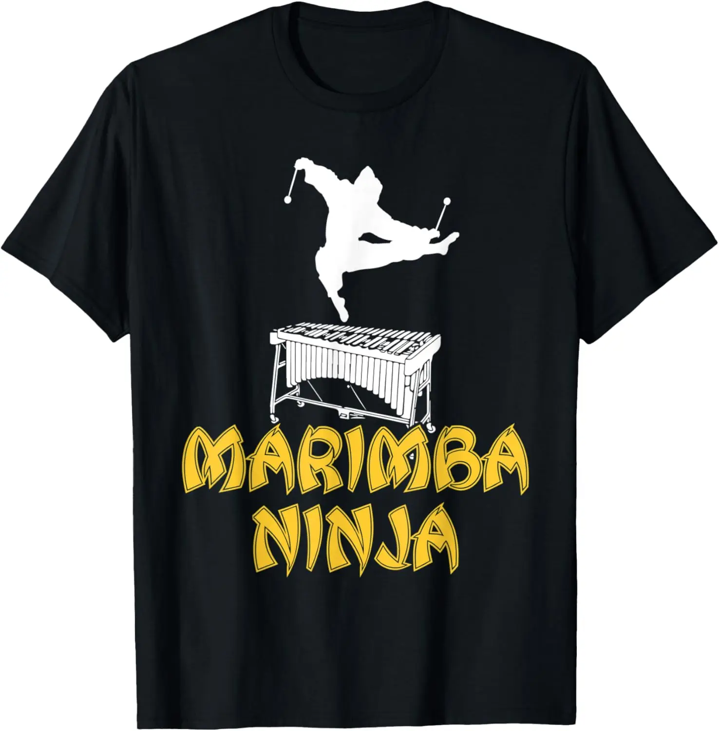 Marimba Ninja - Cool Marching Band Pit Crew Marimba Player T-Shirt