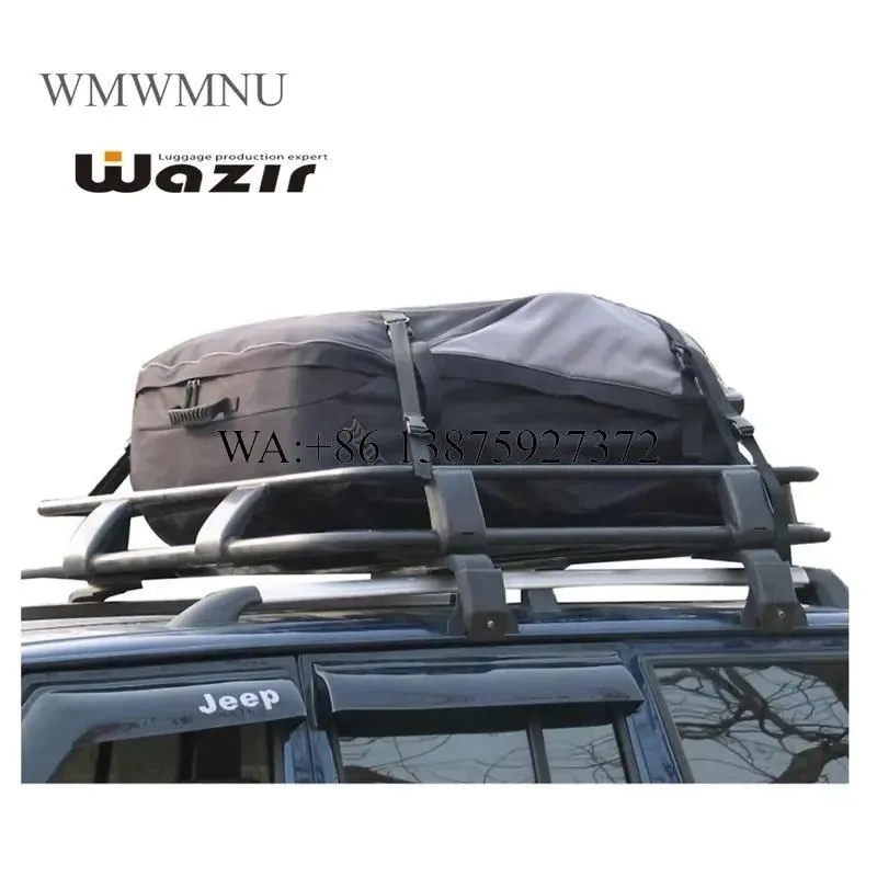 Wmwmnu Waterproof Rooftop Cargo Bag with Heavy Duty Straps for SUVs Jeeps Secure Extra Travel Storage