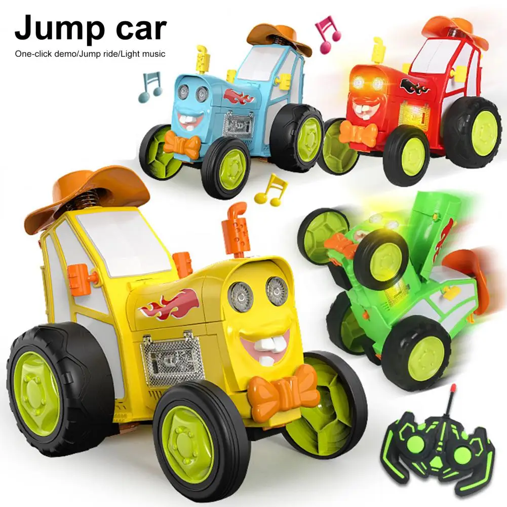 

Remote Control Stunt Car with Lights Music Fun Kids Toy Crazy Dance Moves Swinging Action Elastic Tires Perfect Gift for Kids