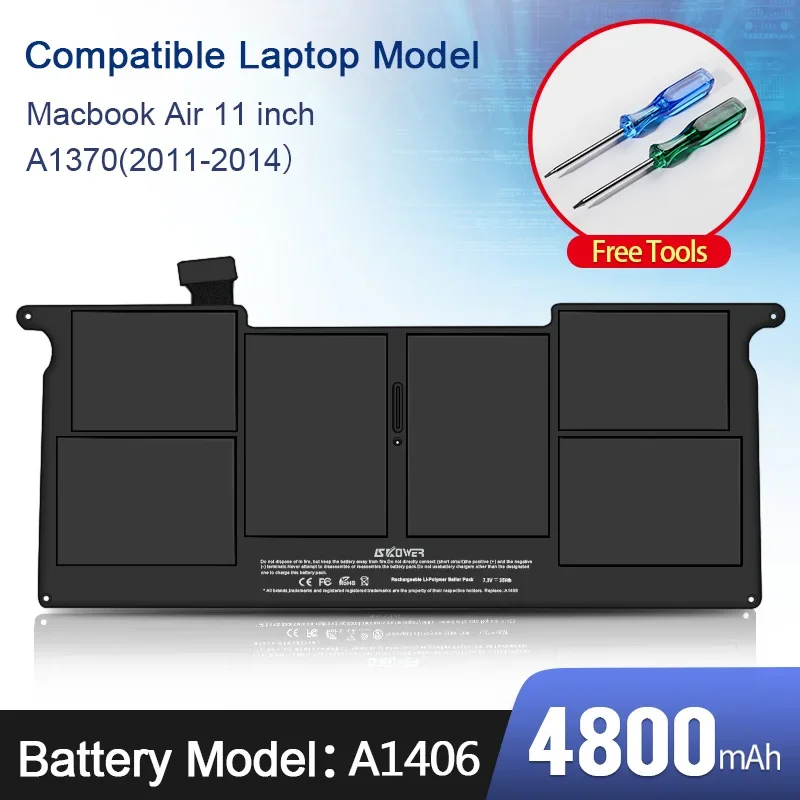 SKOWER Hoge Prestaties A1375 A1406 A1405 A1377 Laptop Batterij Voor Apple Macbook Air 11 13 Inch A1466 A1370 A1369 A1465