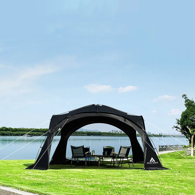 

Укрытый солнцезащитный козырек, водонепроницаемый портативный складной ветрозащитный укрытие, большой легкий купольный намет для кемпинга, туристическое снаряжение
